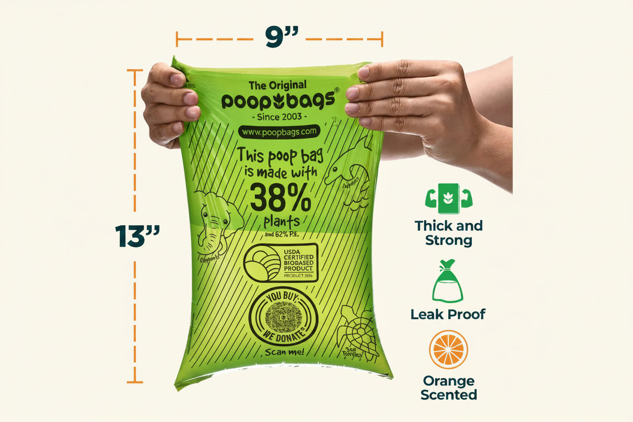 The Original Poop Bags Orange Scented USDA Biobased Rolls