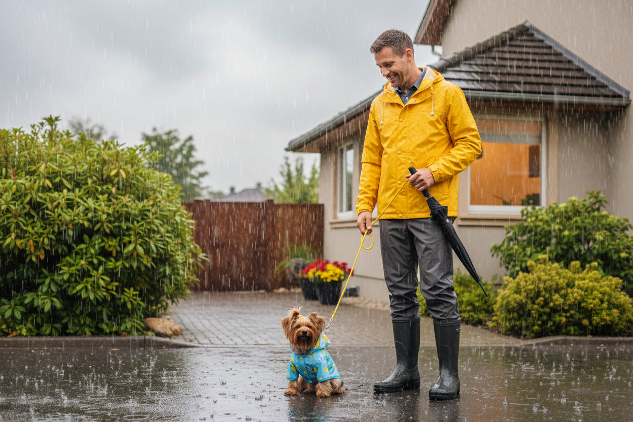 Clear View Happy Sunshine Raincoat with Fleece Lining and Detachable Hood
