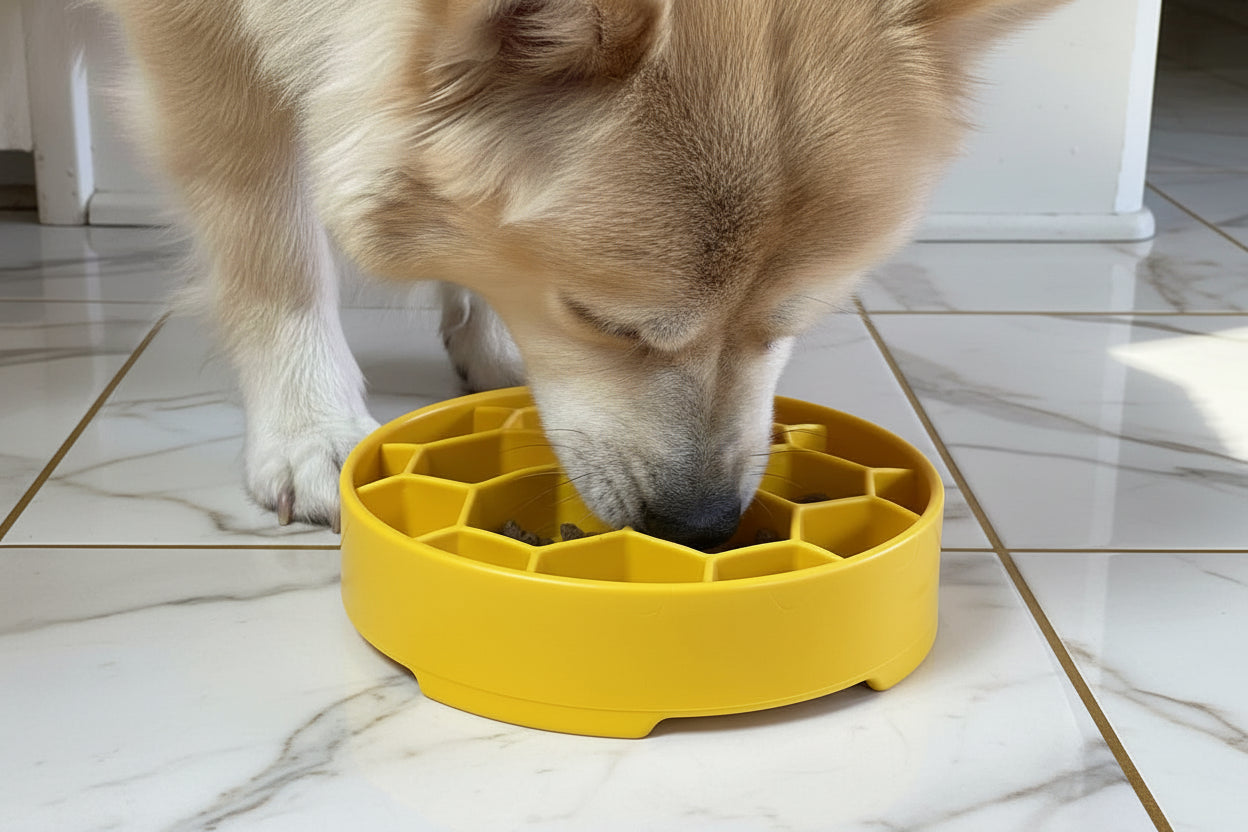 Enrichment slow feeder Honeycomb Dog Bowl